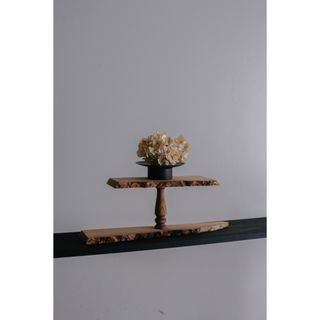 花台　小物置き　フラワーベース　リメイク家具　古家具　欅　展示台(置物)