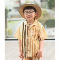 【YELLOW系】【120】マルチストライプ シャツ(100~140cm)