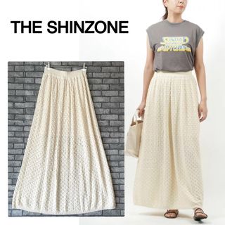 THE SHINZONE ザ シンゾーン ニット レース スカート カシミヤ(ロングスカート)