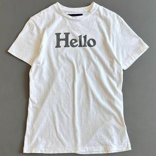 贅沢品 MADISONBLUE サイズ 白 TEE NECK CREW HELLO マディソンブルー - トップス