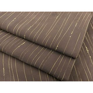 平和屋着物＊夏物　小紋　絽　草葉文　正絹　逸品　BAAT0054pk