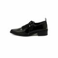 【BLACK】【22.5cm】<SY>ポインテッドレースアップ フラット40●↑