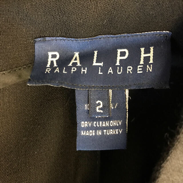 Ralph Lauren(ラルフローレン)の★美品★ラルフローレン 黒 上下スーツ コート ジャケット パンツ セット レディースのフォーマル/ドレス(スーツ)の商品写真