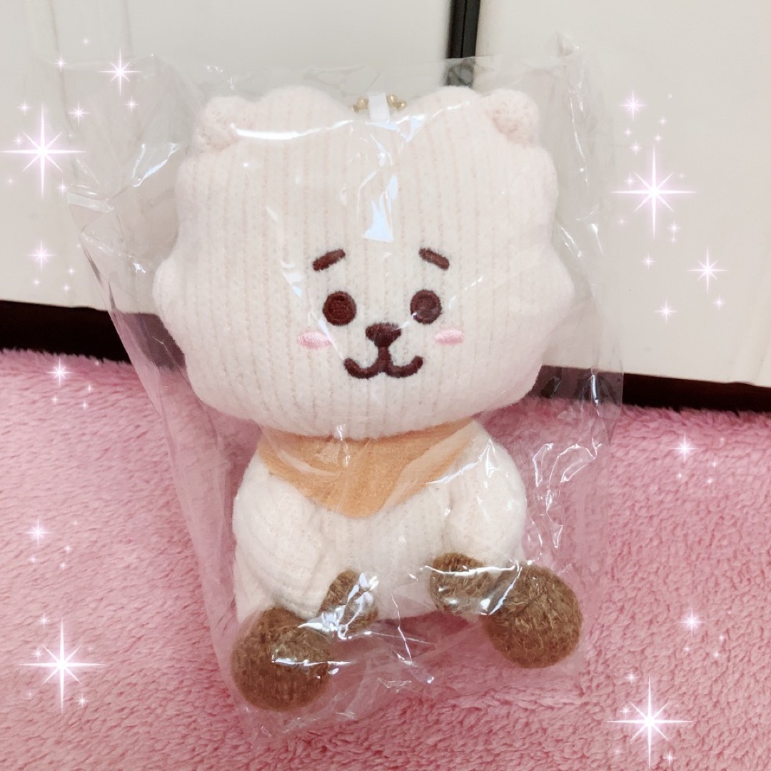 BT21(ビーティーイシビル)の☆BT21☆ニットマスコット(Moco)☆RJ新品 エンタメ/ホビーのおもちゃ/ぬいぐるみ(キャラクターグッズ)の商品写真