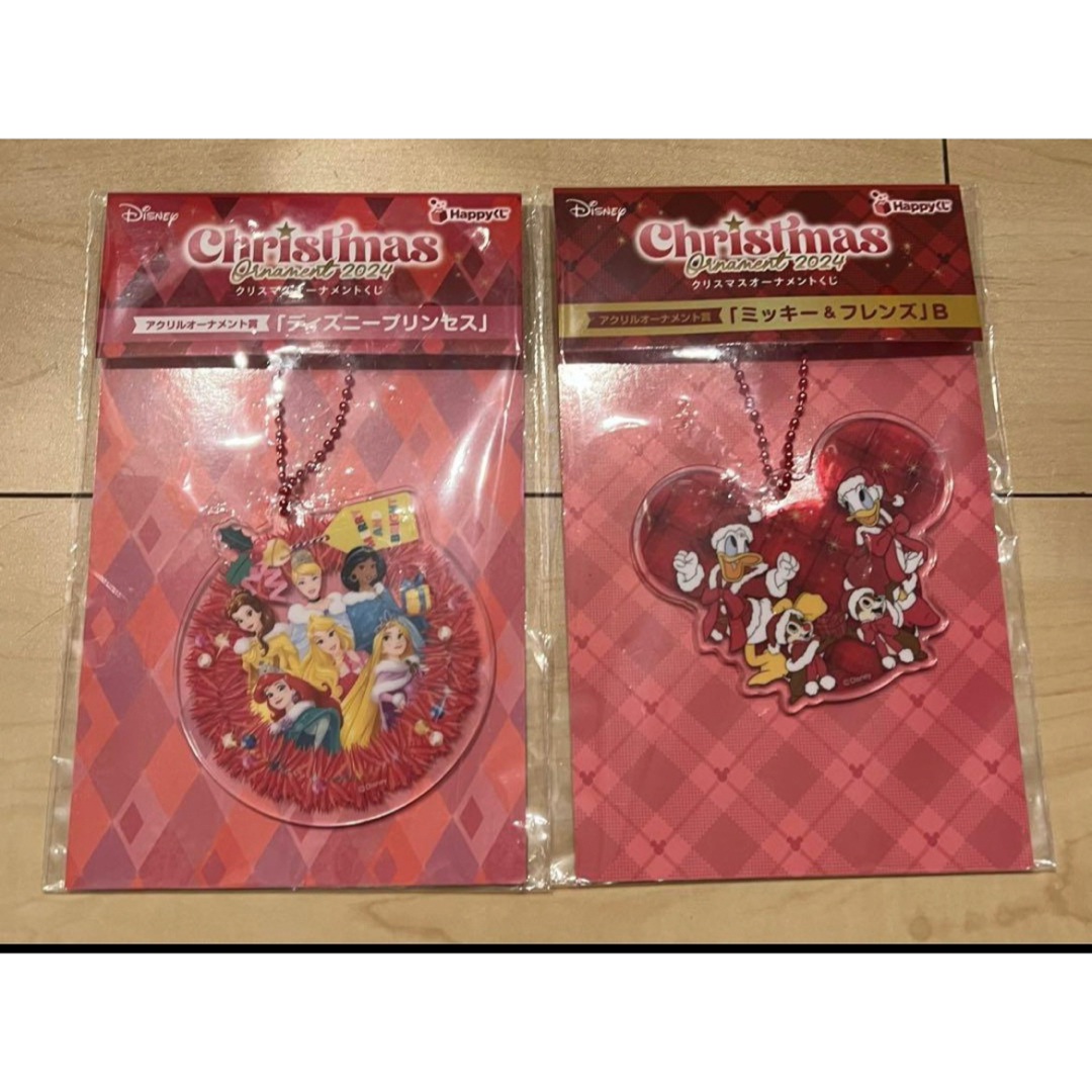 Disney(ディズニー)のディズニー クリスマス くじ アクリルオーナメント エンタメ/ホビーのおもちゃ/ぬいぐるみ(キャラクターグッズ)の商品写真