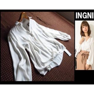 イング(INGNI)の春最新★INGNIイング★裾タックトロミスキッパーシャツ(シャツ/ブラウス(長袖/七分))