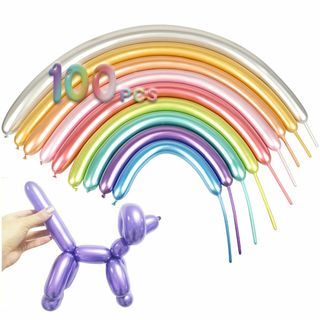 【新着商品】TUAHOUSバルーンアート 風船 メタリック光沢 100本 ペンシ(その他)