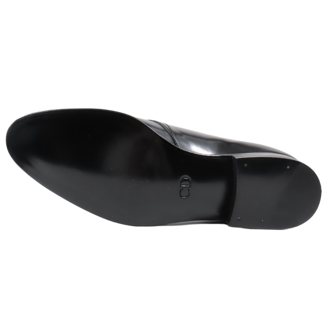 Dior(ディオール)の未使用 DIOR ディオール ダービーシューズ ドレスシューズ レースアップ クリスチャンディオール 外羽根 レザー  39.5 ブラック メンズ 古着 中古 USED メンズの靴/シューズ(ドレス/ビジネス)の商品写真