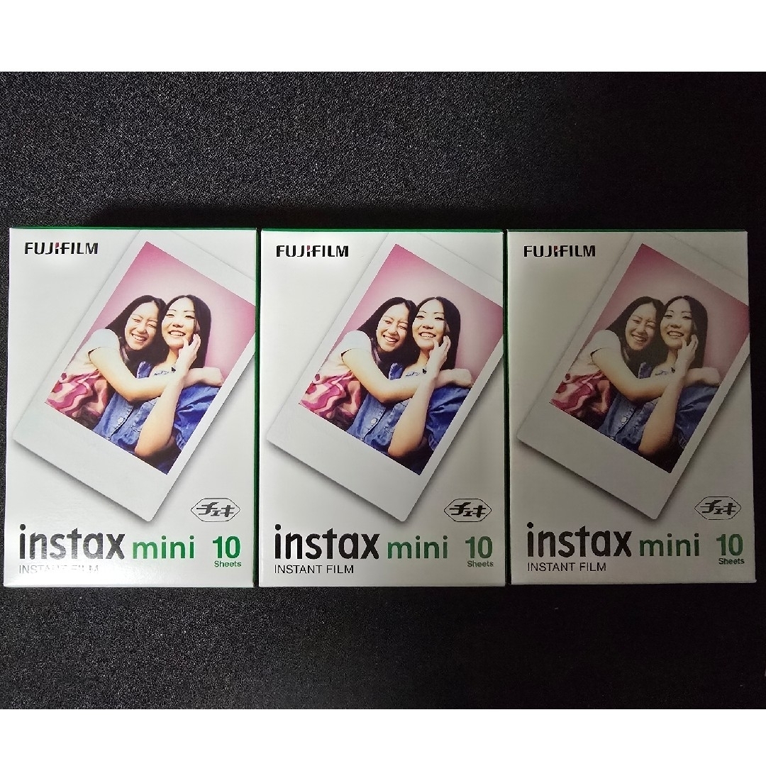 富士フイルム(フジフイルム)の富士フイルム チェキ フイルム instax mini(10枚入) 3箱セット スマホ/家電/カメラのカメラ(その他)の商品写真