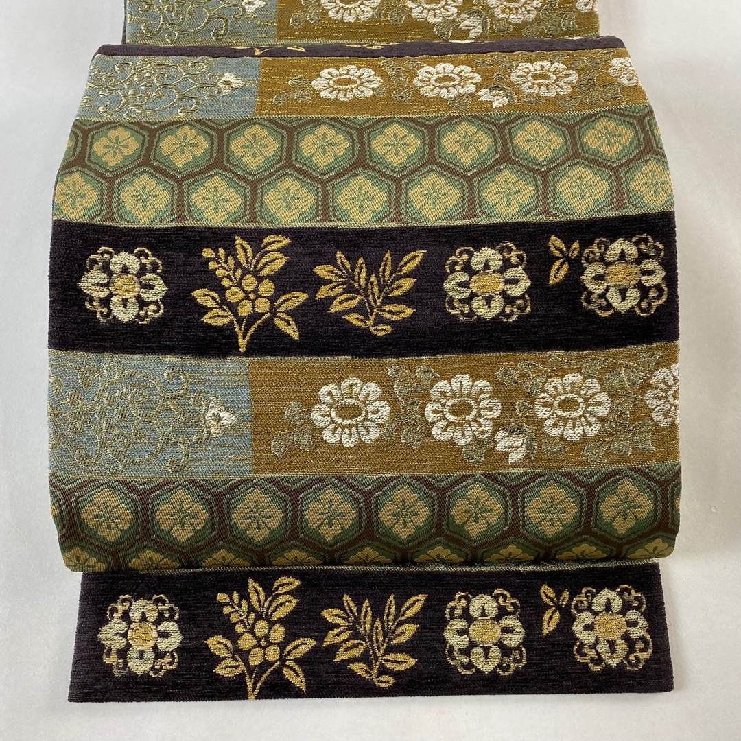 袋帯 美品 逸品 六通 正絹 【中古】 レディースの水着/浴衣(帯)の商品写真