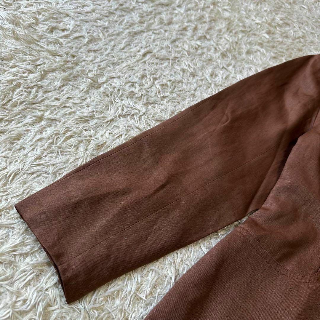 HERMES - vintage HERMES エルメス 金ボタン リネン Hロゴ
