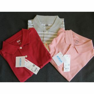 ユニクロ(UNIQLO)の【新品】UNIQLO　ポロ3枚セット　　Mサイズ(ポロシャツ)