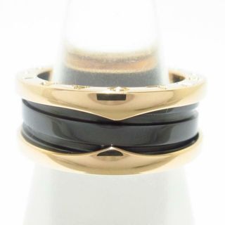 ブルガリ(BVLGARI)のBVLGARI(ブルガリ) リング 52新品同様  B-zero1 K18PG×黒(リング(指輪))