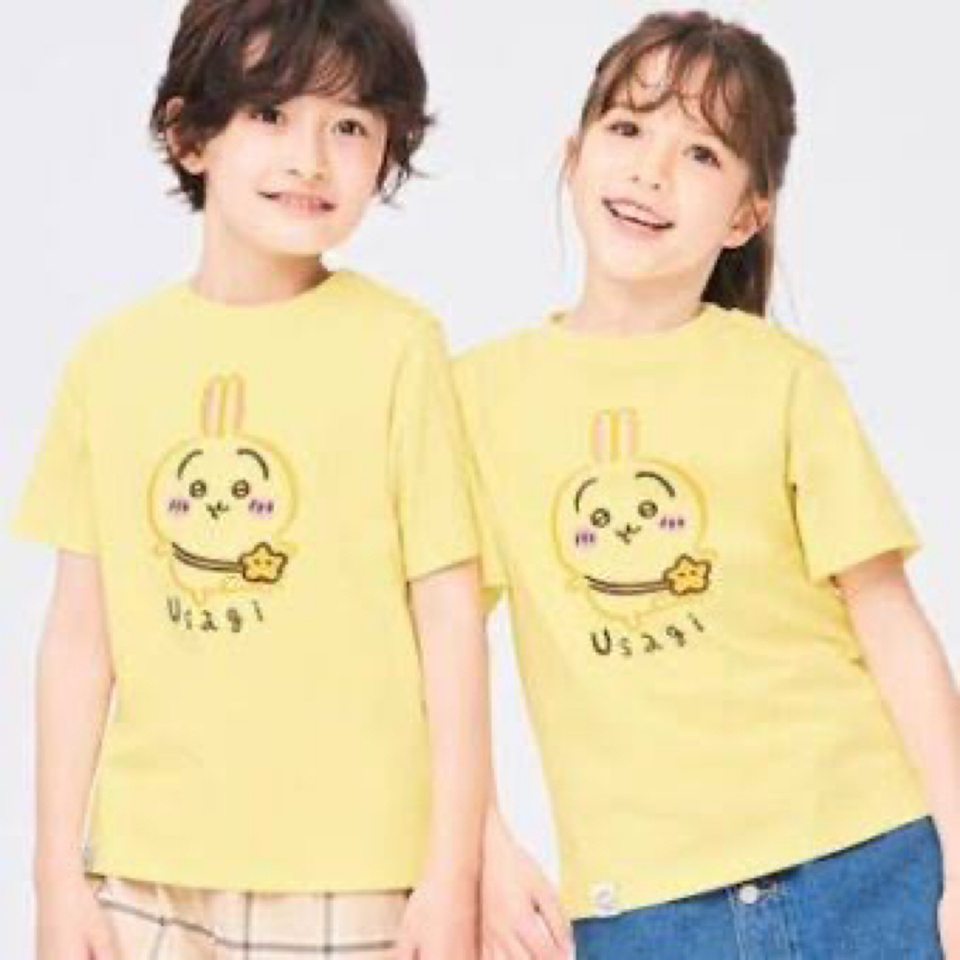 ちいかわ(チイカワ)のちいかわGUコラボ第一弾 kidsTシャツ150 キッズ/ベビー/マタニティのキッズ服女の子用(90cm~)(Tシャツ/カットソー)の商品写真