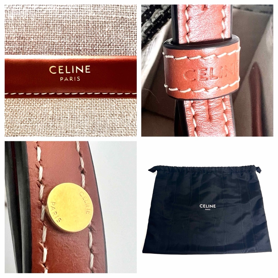 CELINE - 極美品 セリーヌ スモール カバタイス テキスタイル