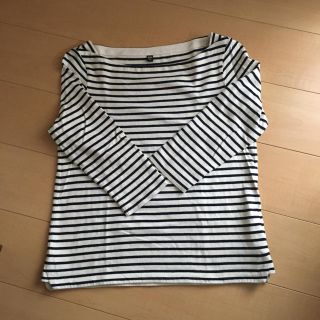 ユニクロ(UNIQLO)のUNIQLO☆ボーダー 紺(カットソー(長袖/七分))