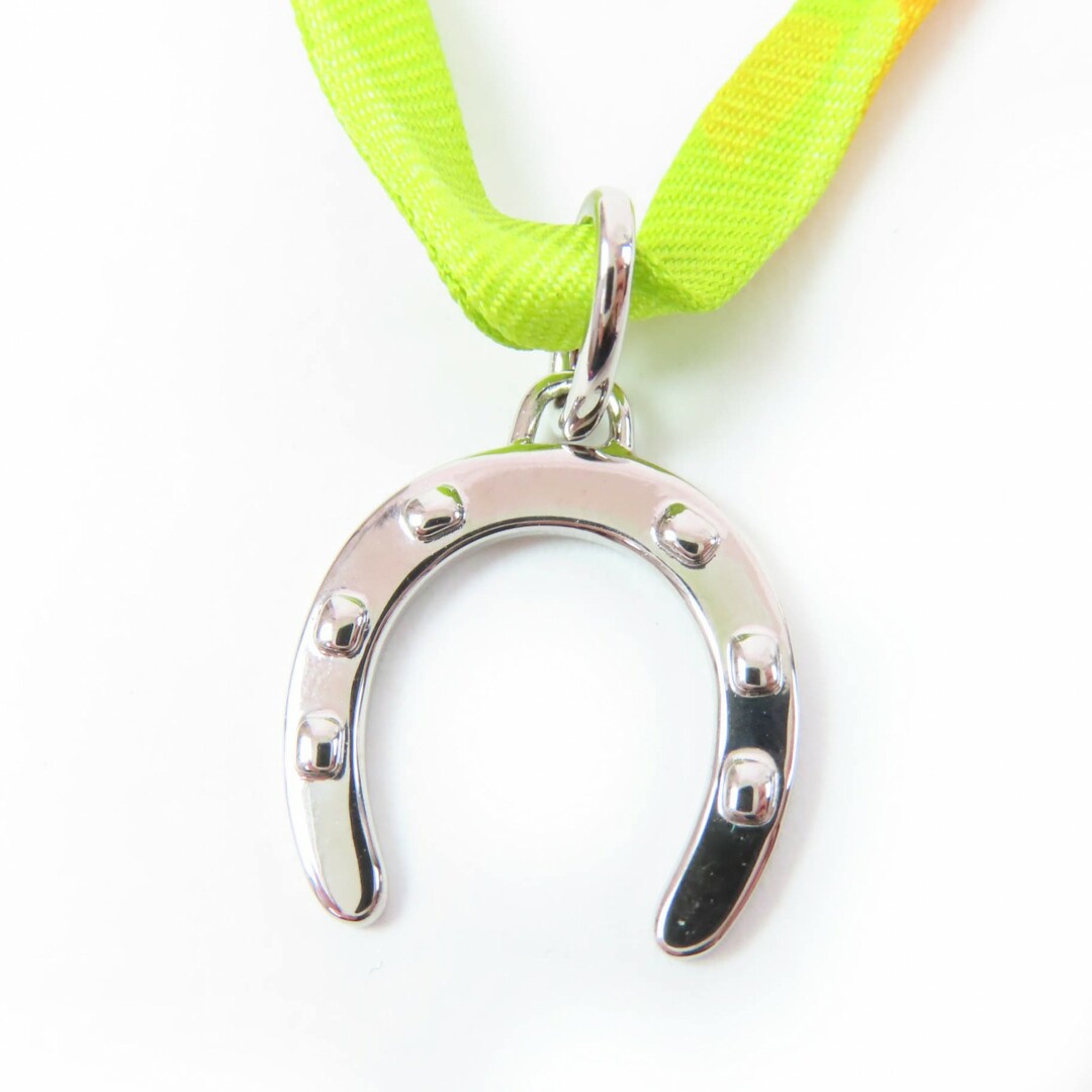 【極美品】HERMESエルメストゥールビヨンネックレス シルクチョーカー馬銜希少 HERMES - 極美品☆HERMES エルメス トゥールビヨン シルク