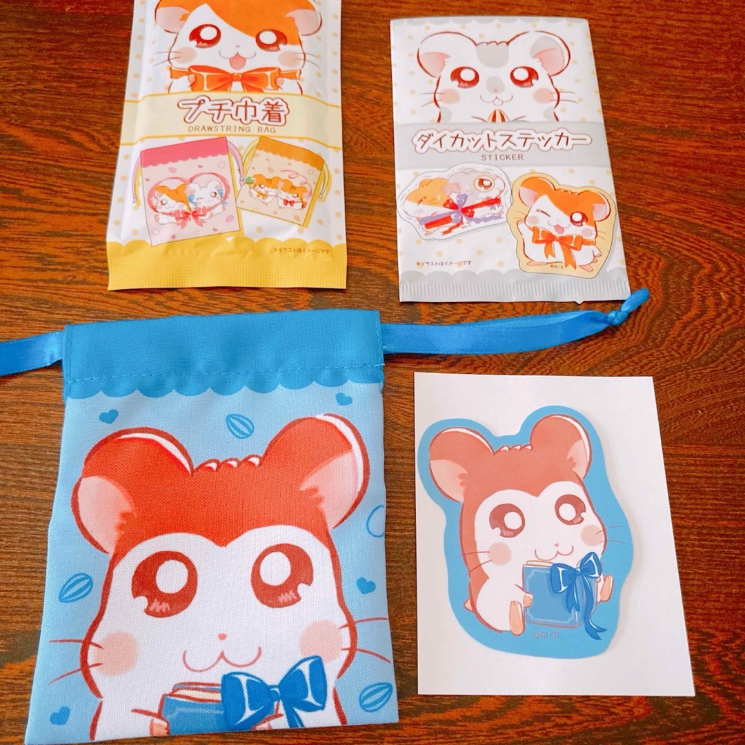 小学館(ショウガクカン)のとっとこ ハム太郎 ミニ巾着 ダイカットステッカー のっぽくん エンタメ/ホビーのアニメグッズ(その他)の商品写真