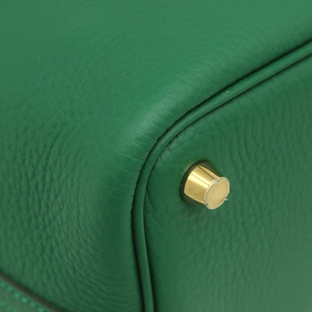 HERMES(エルメス)のエルメス HERMES ハンドバッグ ピコタンロックPM トリヨンクレマンス ヴェールモワイヤン ゴールド金具 新品 未使用 緑 W刻印（2024年製） 【箱】【中古】 レディースのバッグ(ハンドバッグ)の商品写真