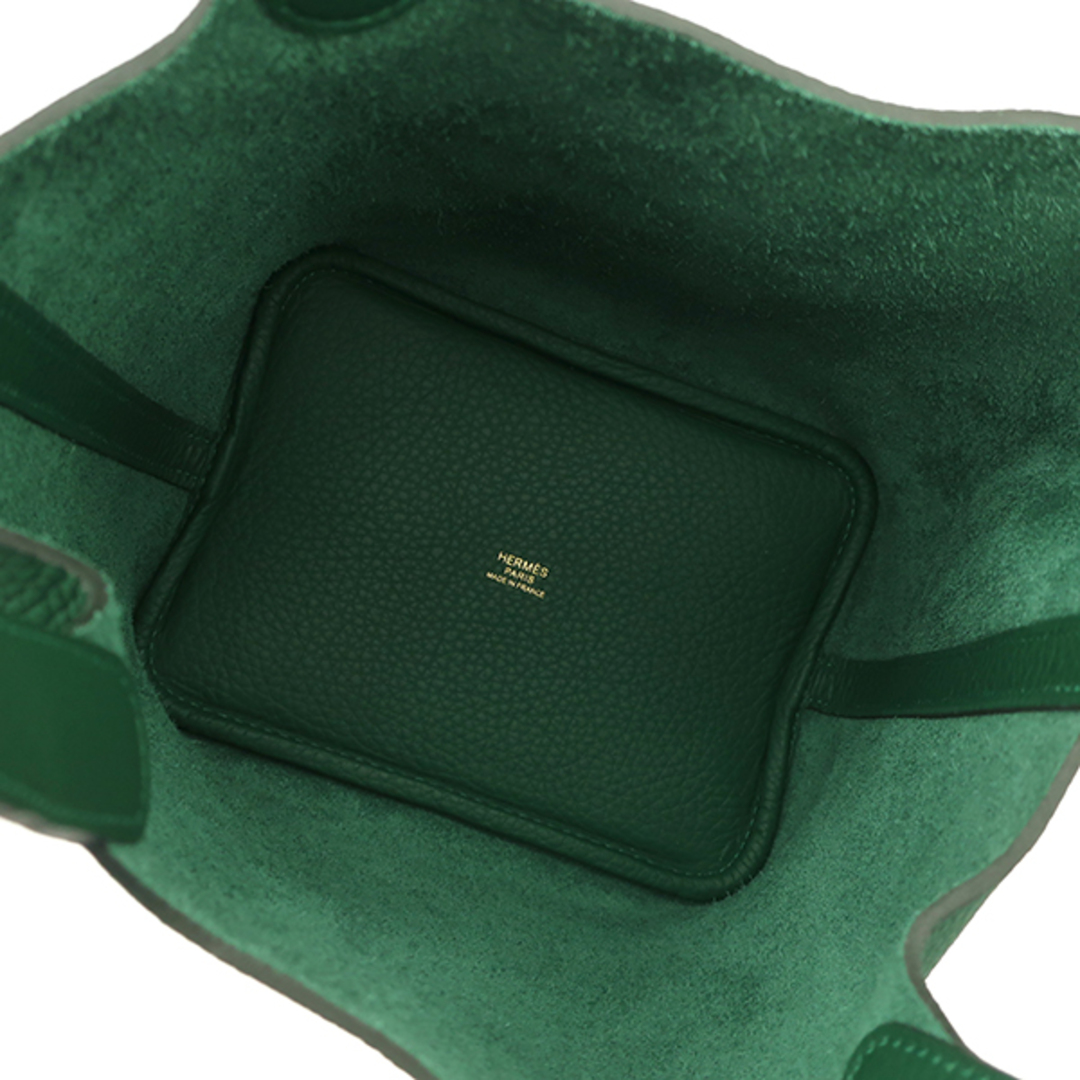 HERMES(エルメス)のエルメス HERMES ハンドバッグ ピコタンロックPM トリヨンクレマンス ヴェールモワイヤン ゴールド金具 新品 未使用 緑 W刻印（2024年製） 【箱】【中古】 レディースのバッグ(ハンドバッグ)の商品写真