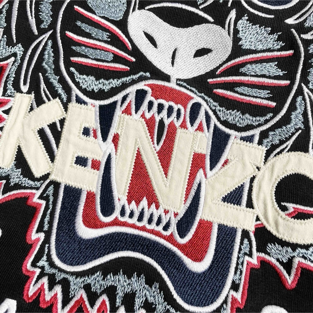 正規代理店 - KENZO サイズM 刺繍の通販 トラ 黒 長袖スウェット ケンゾー トップス