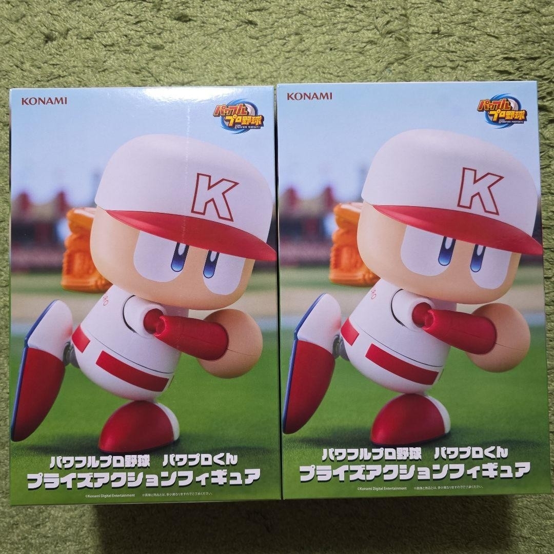 パワフルプロ野球 パワプロくん プライズアクションフィギュア 2個セット エンタメ/ホビーのフィギュア(ゲームキャラクター)の商品写真