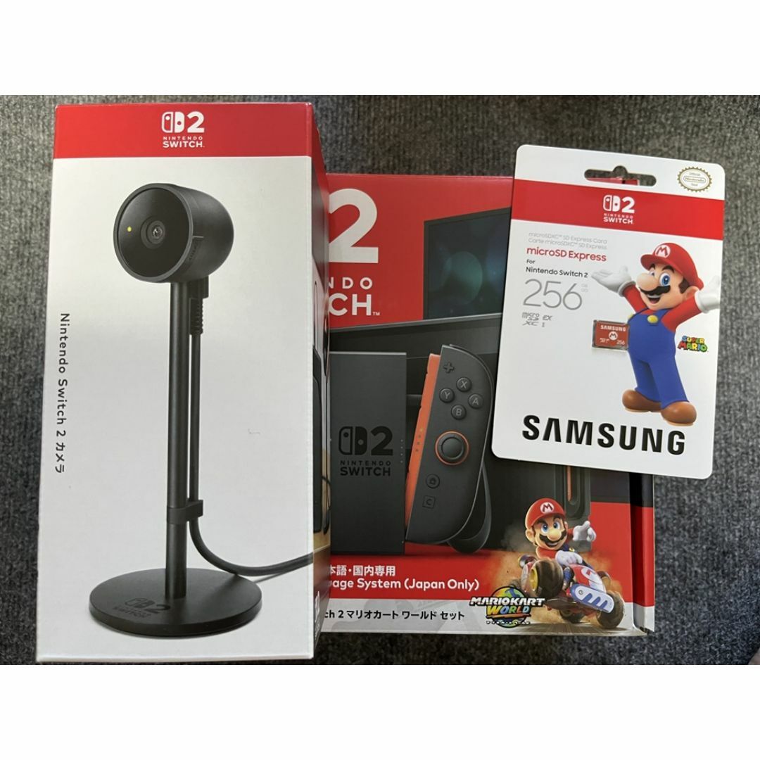 任天堂(ニンテンドウ)の【新品未開封】Nintendo Switch2 マリオカートセット+周辺機器 エンタメ/ホビーのゲームソフト/ゲーム機本体(家庭用ゲーム機本体)の商品写真