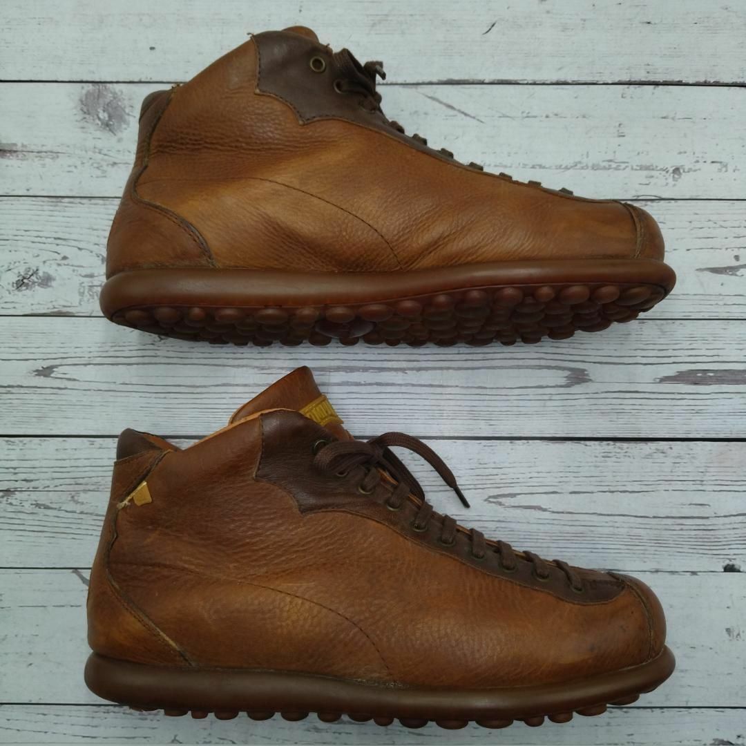 【返品?交換対象商品】 ペロータス PELOTAS 27.5 CAMPER - CAMPER ハイカット 茶 ブーツ 靴