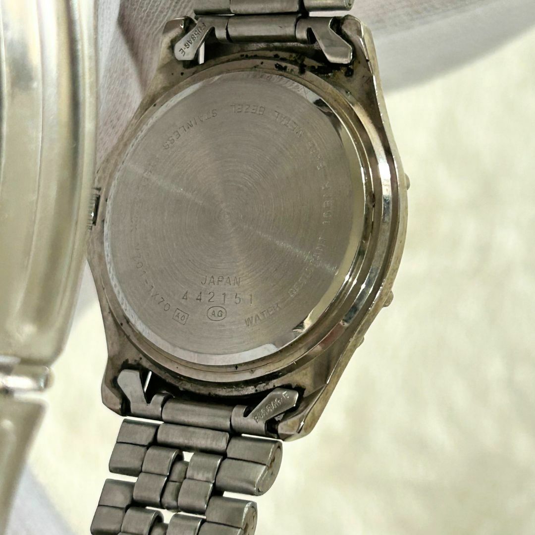 SEIKO(セイコー)の【美品】SEIKO アルバ カリブ クオーツ メンズ腕時計 黄色文字盤 メンズの時計(腕時計(アナログ))の商品写真