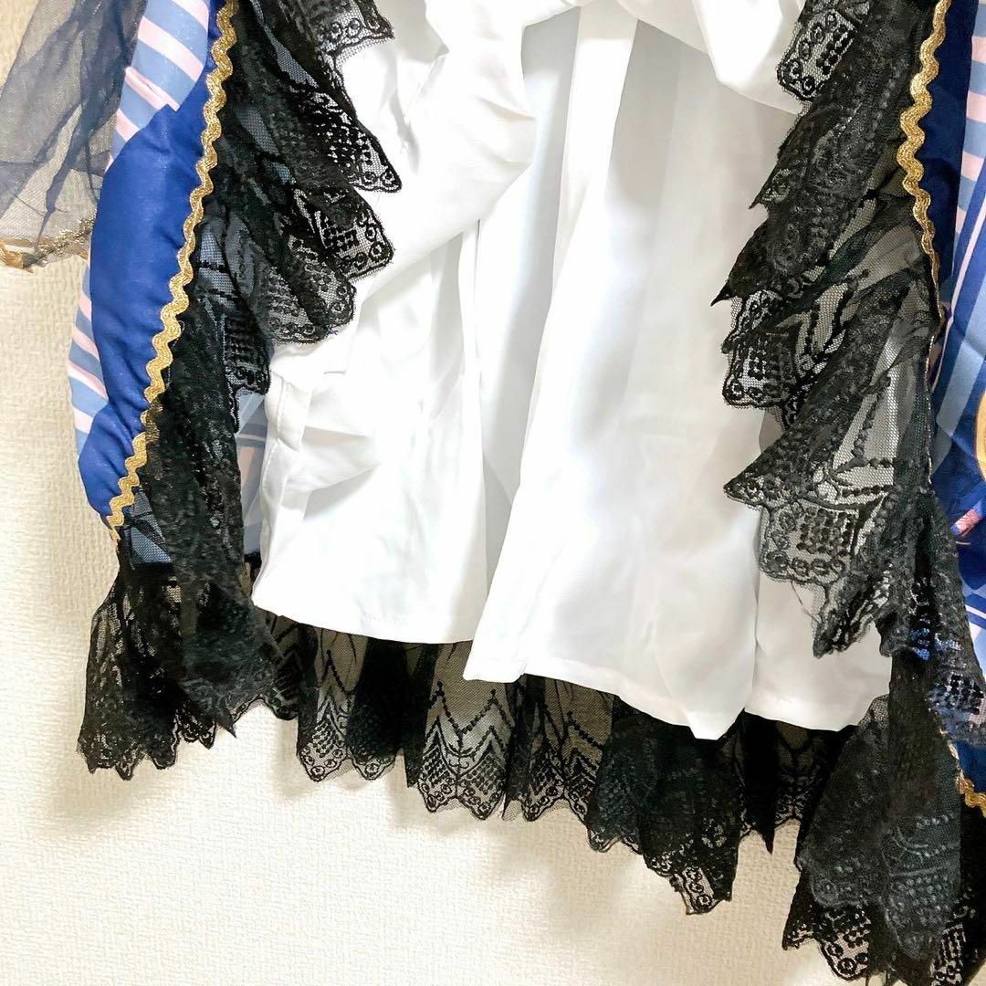 ロリータ ワンピース M ネイビー 長袖 クラシカル コスプレ 衣装