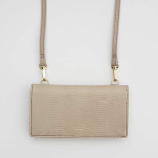 大特価✨ヴィオラドーロ アドリア リザード型押し スマホポシェットtaupe財布(ボストンバッグ)