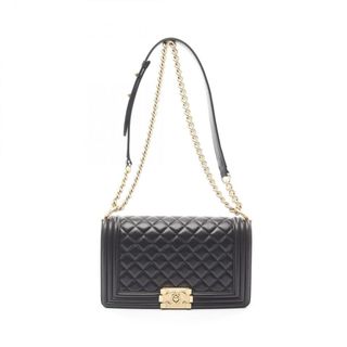 シャネル(CHANEL)のシャネル CHANEL ボーイシャネル ショルダーバッグ バッグ ラムスキン（羊革） レディース ブラック系 A67086 【中古】(ショルダーバッグ)