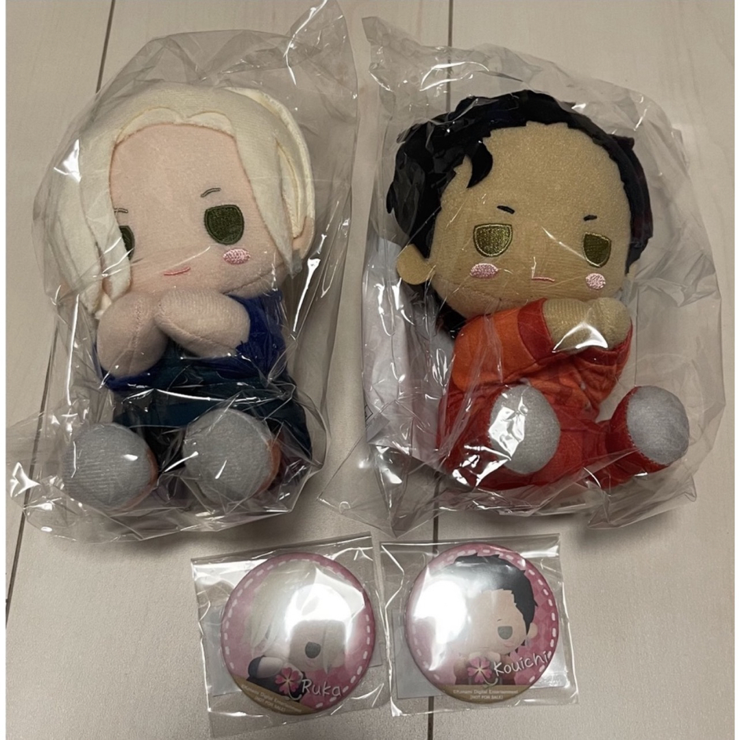 KONAMI(コナミ)のときメモGS3 ぴたぬい 缶バッジ コトブキヤオンライン 桜井琉夏 桜井琥一 エンタメ/ホビーのおもちゃ/ぬいぐるみ(キャラクターグッズ)の商品写真
