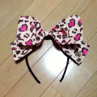 ディズニー(Disney)のミニーちゃん❤ヒョウ柄カチューシャ❤(カチューシャ)