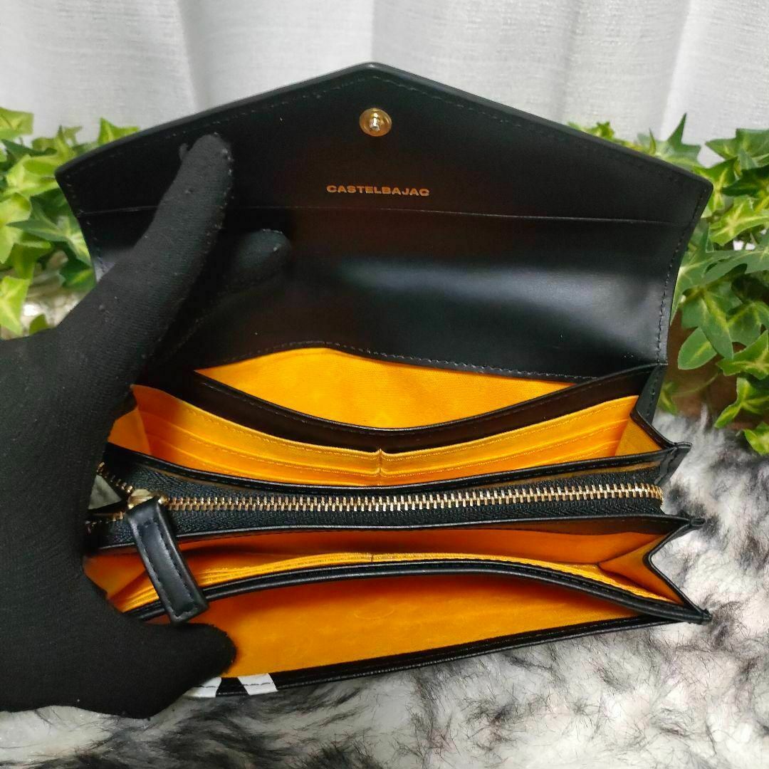 CASTELBAJAC(カステルバジャック)のカステルバジャック 長財布 ブラック ロゴ CASTELBAJAC 財布 黒 白 メンズのファッション小物(長財布)の商品写真
