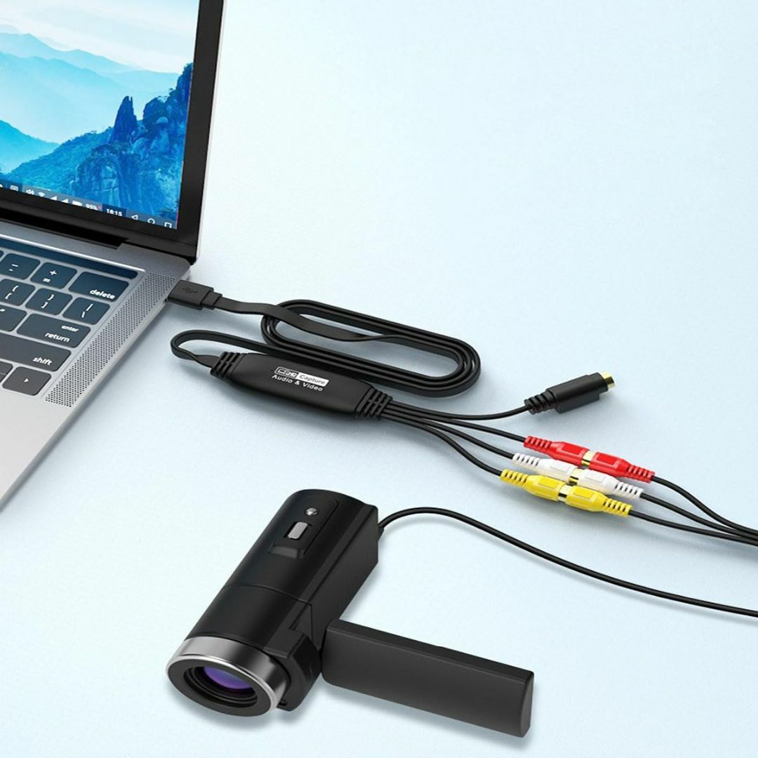【数量限定】USB2.0 ビデオキャプチャー コンバーター1920×1080p  スマホ/家電/カメラのPC/タブレット(PCパーツ)の商品写真