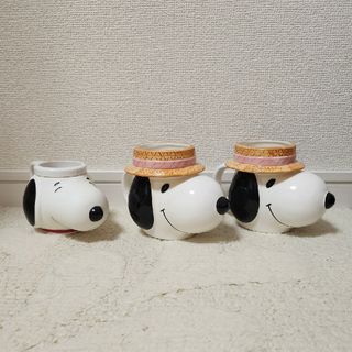 スヌーピー(SNOOPY)の新品 ユニバーサル スヌーピー マグカップ　3つ(キャラクターグッズ)