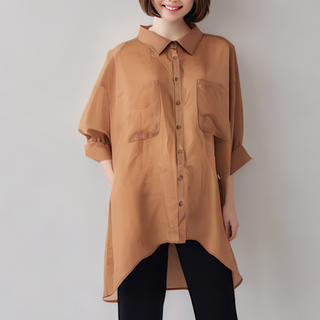 レトロガール(RETRO GIRL)のRETRO GIRL ゆったりベージュブラウス(シャツ/ブラウス(長袖/七分))