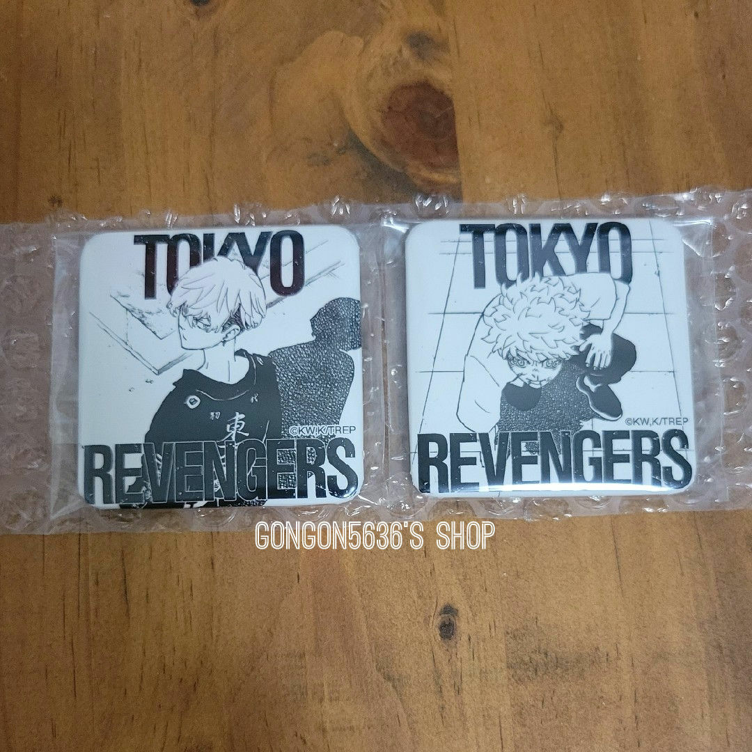 東京リベンジャーズ(トウキョウリベンジャーズ)の東京リベンジャーズ極彩色コミック缶バッジ 松野千冬&花垣武道 エンタメ/ホビーのアニメグッズ(バッジ/ピンバッジ)の商品写真