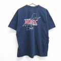 XL★古着 半袖 ビンテージ Tシャツ メンズ 00年代 00s NEECC コットン クルーネック 紺 ネイビー 25jun06 中古