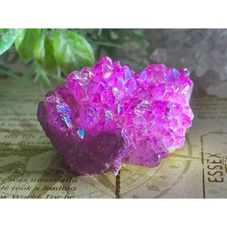 七色の夢໒꒱✨　マゼンタ オーラ　水晶　原石　クラスター　クリスタル(置物)