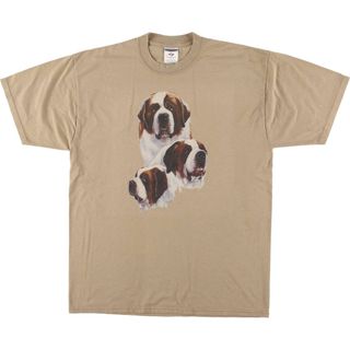 ジャージーズ(JERZEES)の古着 90~00年代 ジャージーズ Jerzees 犬柄 アニマルTシャツ メンズXL相当 /eaa556460(Tシャツ/カットソー(半袖/袖なし))