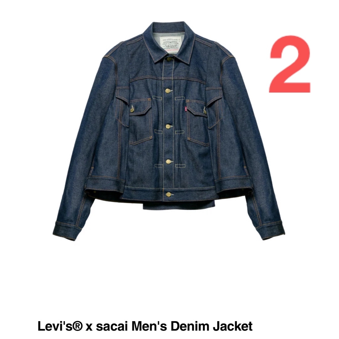 sacai - Levi's® x sacai Men's Denim Jacket/2(M)の通販 by