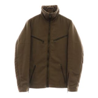 リップヴァンウィンクル(ripvanwinkle)のRIP VAN WINKLE リップヴァンウィンクル アンゴラコットン スタンドカラー ジップアップジャケット ブルゾン ブラウン(ブルゾン)
