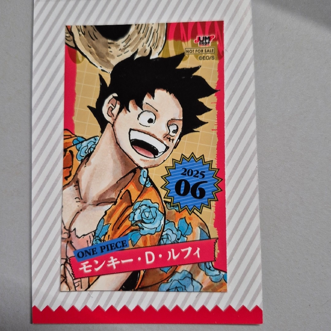 ジャンプショップ限定 ミニブロマイド ONE PIECE モンキー・D・ルフィ エンタメ/ホビーのおもちゃ/ぬいぐるみ(キャラクターグッズ)の商品写真