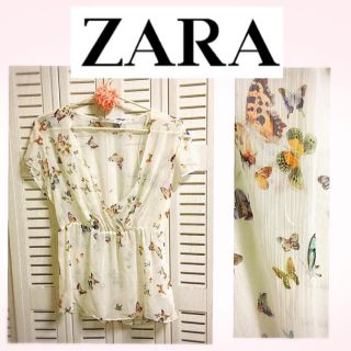 ザラ(ZARA)のZARA ❣️ シフォン カットソー(カットソー(半袖/袖なし))