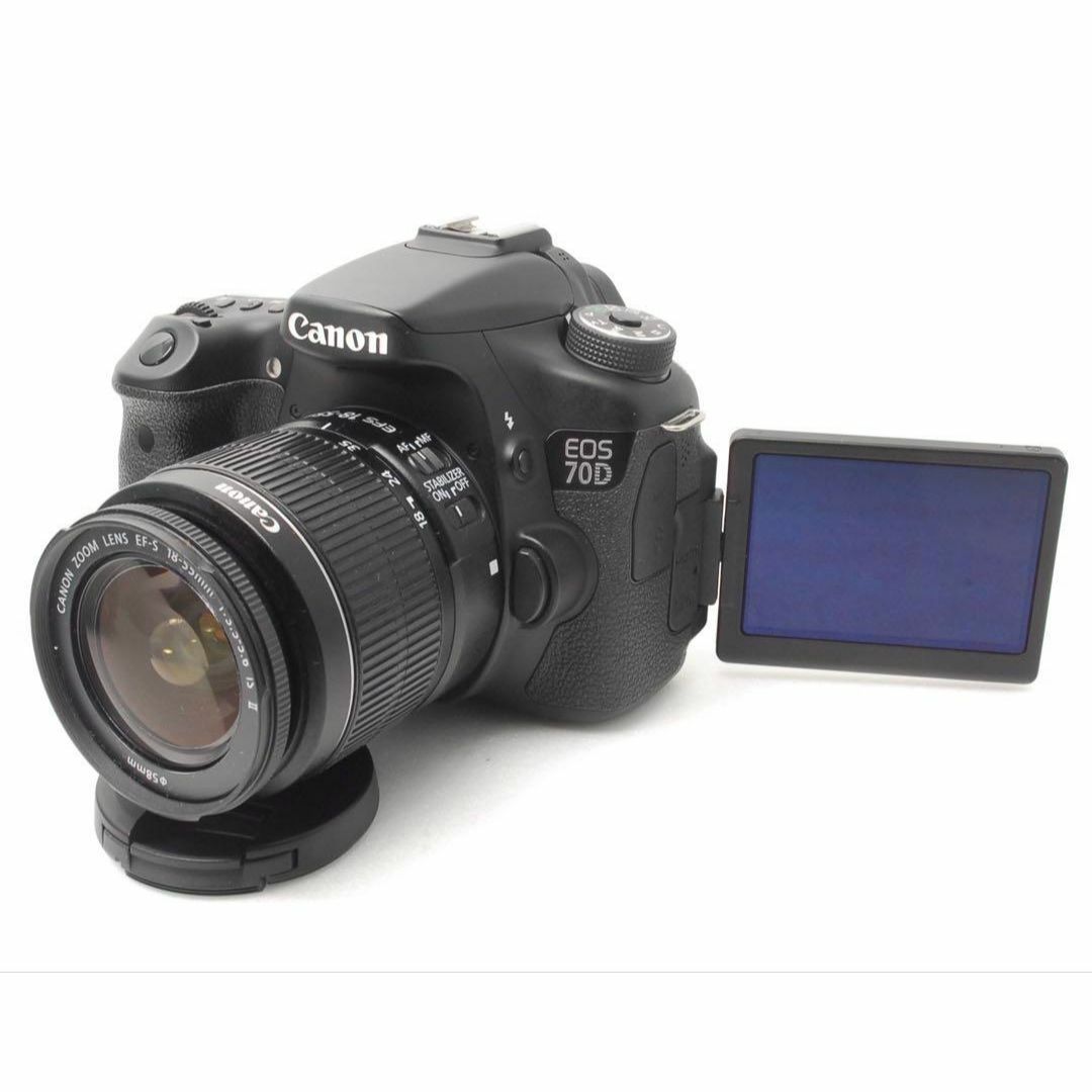 【18％OFF】 ✨高速連射×高画質✨CANON EOS 70D✨ダブルレンズ✨超望遠 デジタルカメラ