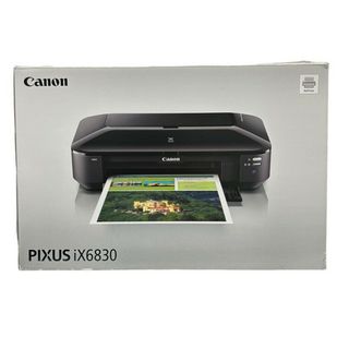 キヤノン(Canon)のCanon キャノン インクジェットプリンター PIXUSIX6830 ブラック 通電のみ確認 家電 電化製品 【中古】 52505K279(PC周辺機器)