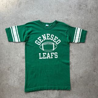 チャンピオン(Champion)の70s チャンピオン フットボールtシャツ USA製 グリーン XL バータグ(Tシャツ/カットソー(半袖/袖なし))