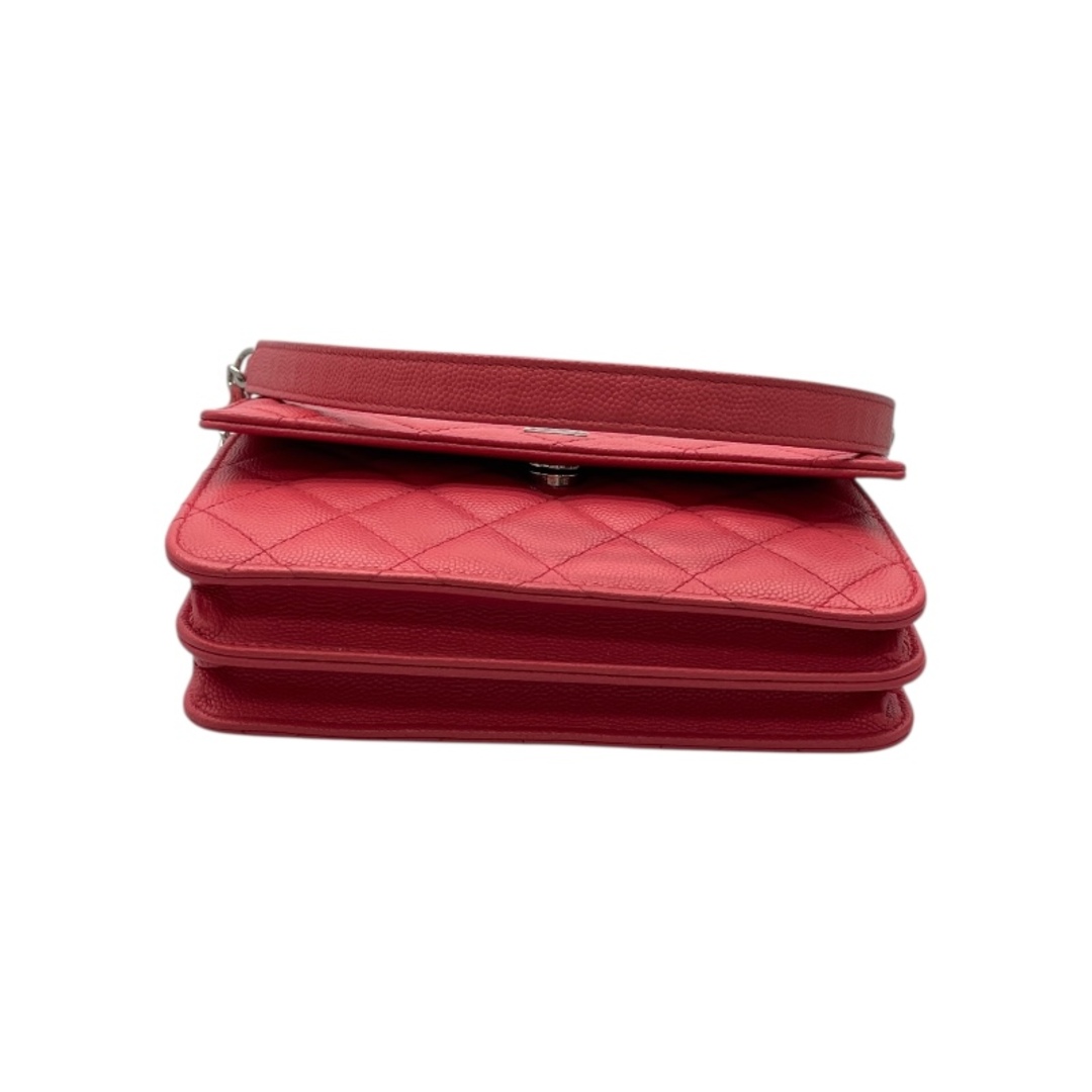 CHANEL(シャネル)の　シャネル CHANEL マトラッセチェーン 24番台 ピンク シルバー金具 キャビアスキン レディース ショルダーバッグ レディースのバッグ(ショルダーバッグ)の商品写真